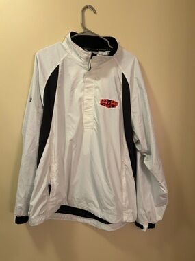 Super Bowl XLIV White Windbreaker Jacket Men’s Large NFL Event